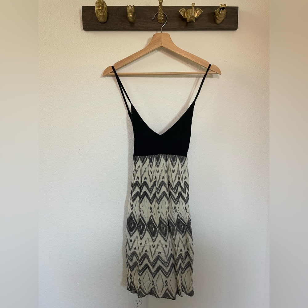 Oneill Black and White Chevron Dress